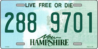 NH license plate 2889701