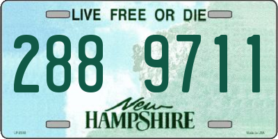 NH license plate 2889711
