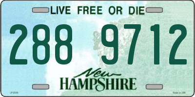 NH license plate 2889712
