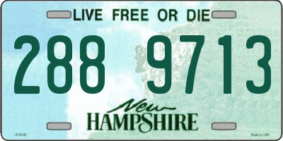 NH license plate 2889713
