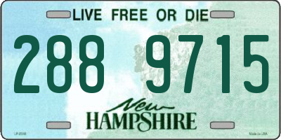NH license plate 2889715