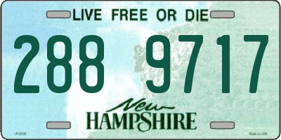 NH license plate 2889717