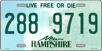 NH license plate 2889719