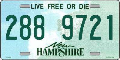 NH license plate 2889721