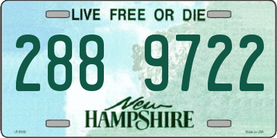 NH license plate 2889722