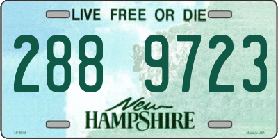 NH license plate 2889723