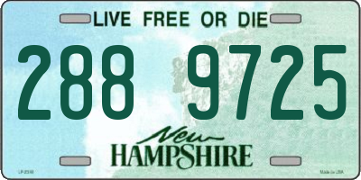 NH license plate 2889725