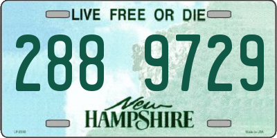 NH license plate 2889729