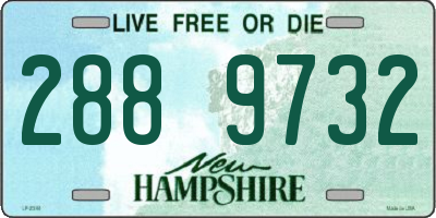 NH license plate 2889732