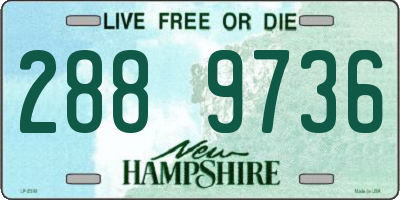 NH license plate 2889736