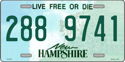 NH license plate 2889741