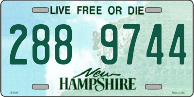 NH license plate 2889744