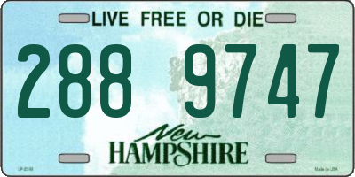 NH license plate 2889747