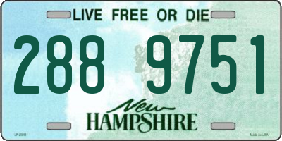 NH license plate 2889751