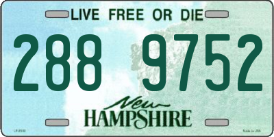 NH license plate 2889752