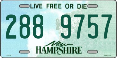 NH license plate 2889757