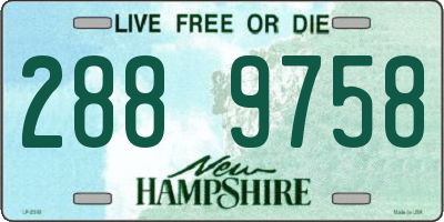 NH license plate 2889758