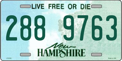 NH license plate 2889763