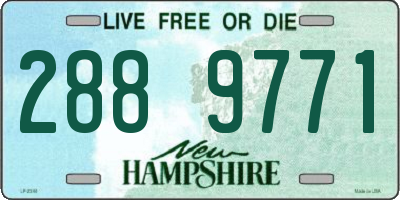NH license plate 2889771