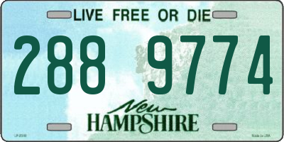 NH license plate 2889774