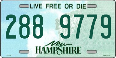 NH license plate 2889779