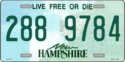 NH license plate 2889784