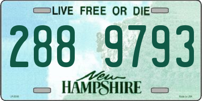 NH license plate 2889793