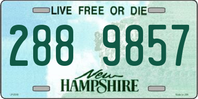 NH license plate 2889857