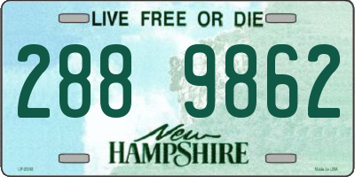 NH license plate 2889862