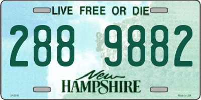 NH license plate 2889882
