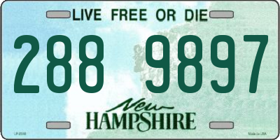 NH license plate 2889897
