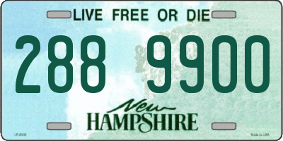 NH license plate 2889900