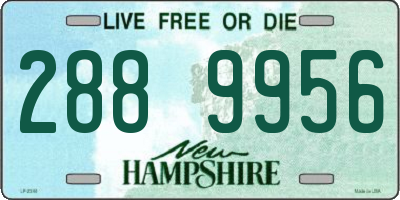 NH license plate 2889956