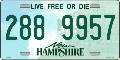 NH license plate 2889957