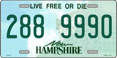 NH license plate 2889990