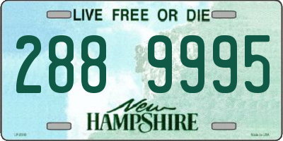 NH license plate 2889995
