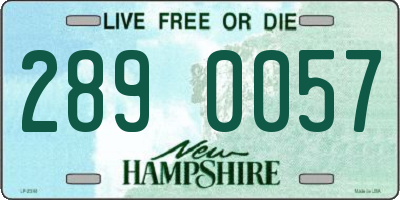 NH license plate 2890057