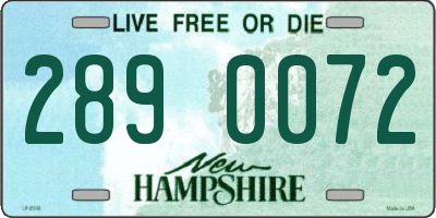 NH license plate 2890072