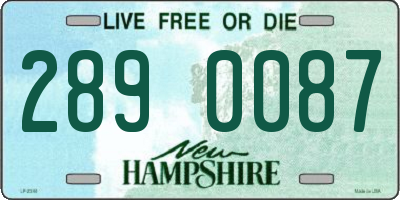 NH license plate 2890087
