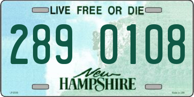 NH license plate 2890108