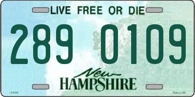 NH license plate 2890109