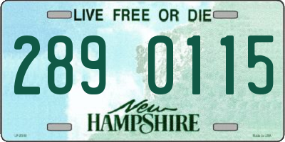 NH license plate 2890115