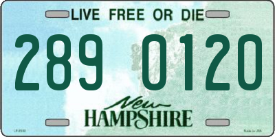 NH license plate 2890120