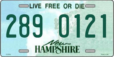 NH license plate 2890121