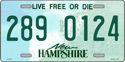 NH license plate 2890124