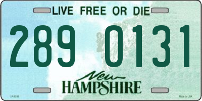 NH license plate 2890131