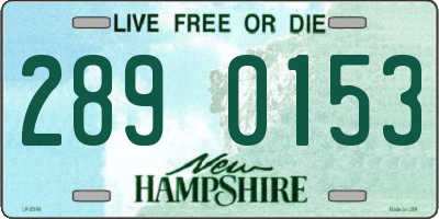 NH license plate 2890153