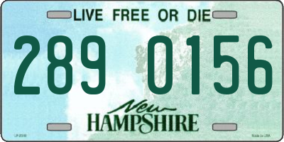 NH license plate 2890156