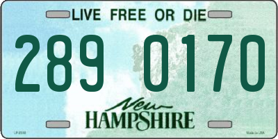 NH license plate 2890170