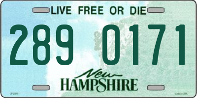 NH license plate 2890171
